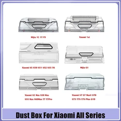 For Xiaomi All Series Dust Box 1S 1C G1 Roborock S5 S5 Max S55 T6 S7 Sweeping Robot Dustbin Vacuum Cleaner Dust Bin Accessories