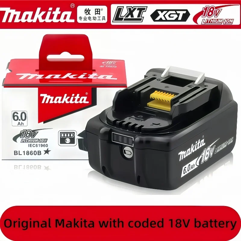 Makita 18V Battery 5Ah/6Ah/9Ah BL1850B Lithium ion Genuine Makita 18V Battery BL1850 BL1860B BL1860 