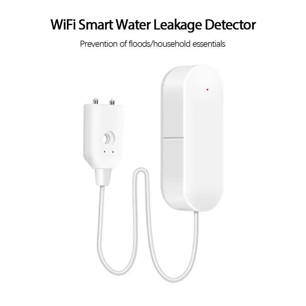 Alarma inteligente con Sensor de fugas de agua, Detector de inundación, alarma de sonido, aplicación Smart Life, alerta de inundación, protección de seguridad de desbordamiento, WiFi, Tuya