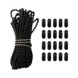 10m Curtain Roller Blind Crimped Chain Clutch Cable 10pairs Blinds Connectors Non-Woven Self-Adhesive Window Shade Blackout