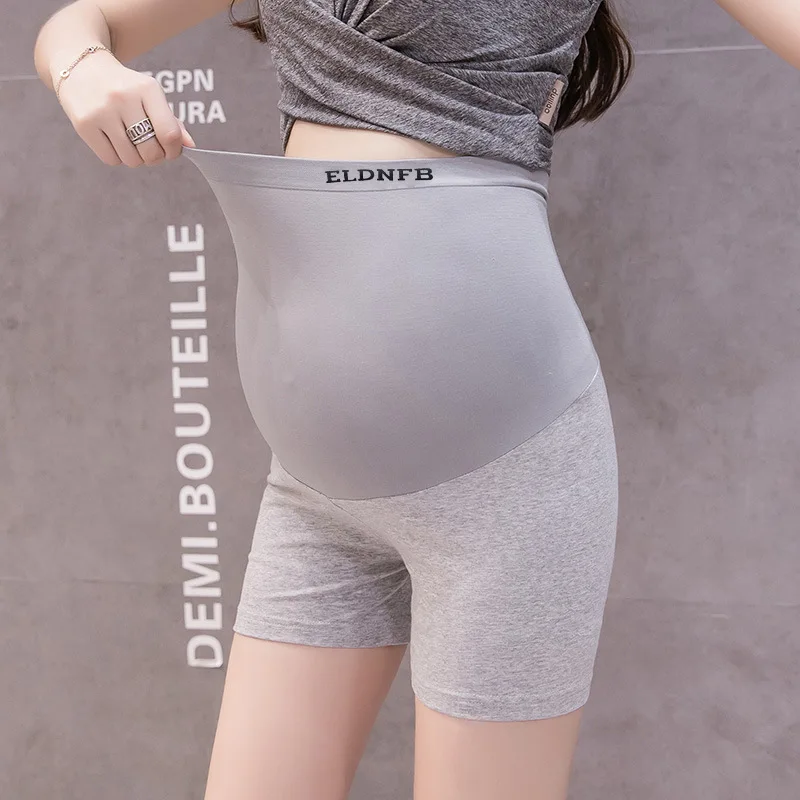 Maternity Safety Trousers Summer Thin Anti-Glare Adjustable Bottoming Pregnancy Three-Quarter Trousers Maternity Shorts