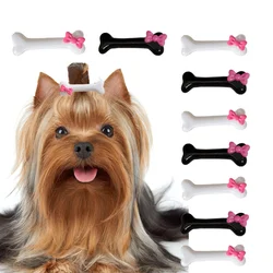 Dog Bone Design Pet Hairpin Fashion Creative Popular Dog Hair Clips Girls Lovely Barrettes Styling Pet Hair Accessories