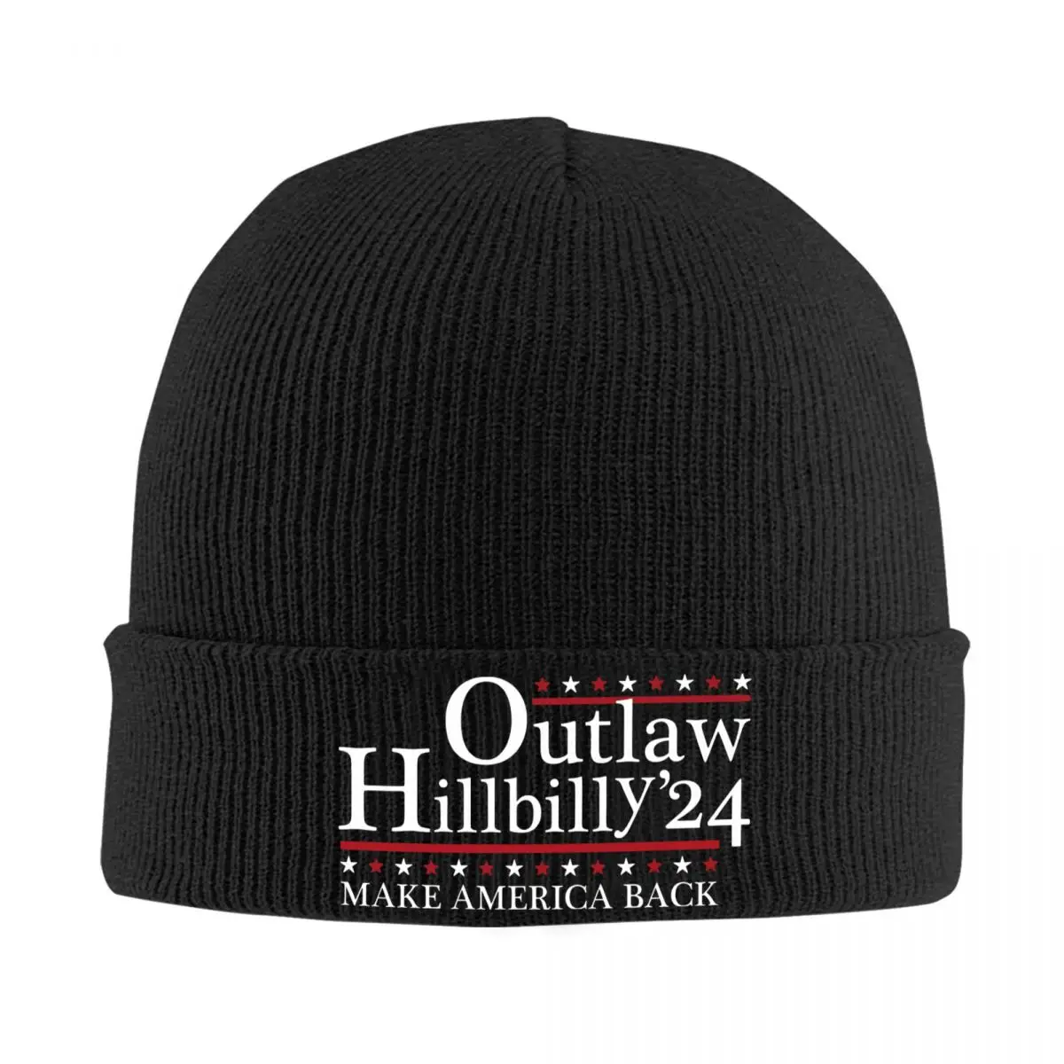 Trump Vance 2024 Outlaw Hillbilly US Flag Knitted Hat Beanies Hat Warm Unisex  Voting the Outlaw and the Hillbilly 2024 Caps