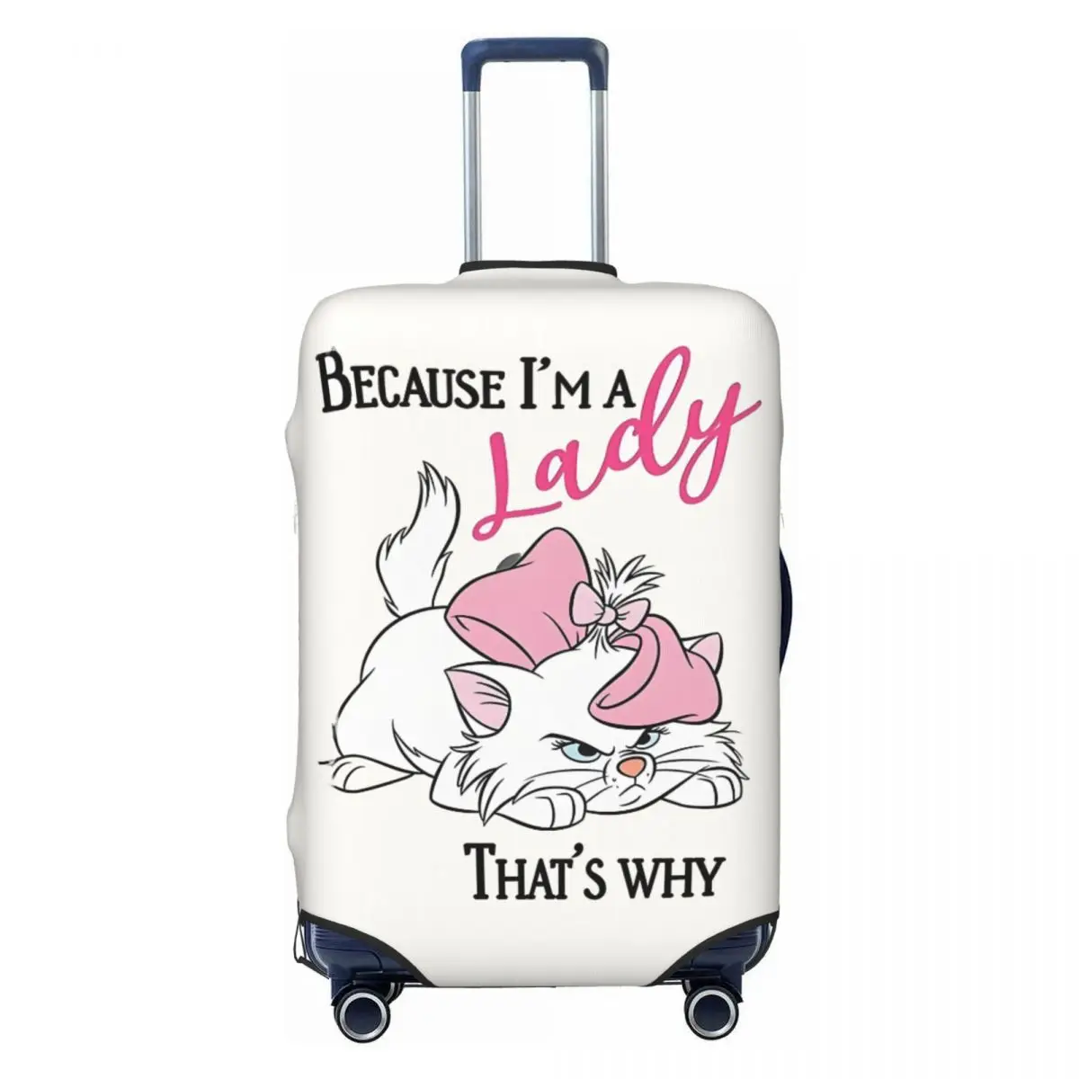 

Custom Marie Cat Cute Luggage Cover Cute Kitten Film Bows Suitcase Protector Covers Suit For 18-32 inch
