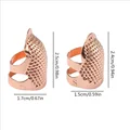 2PCS Rose gold