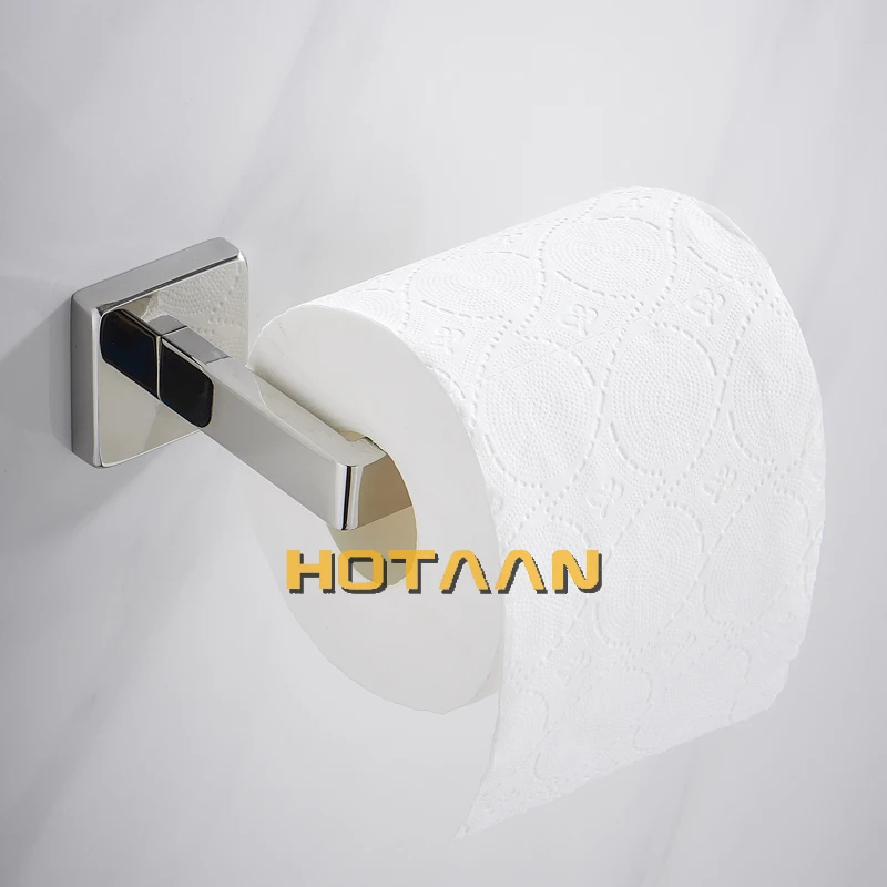 Juego de accesorios de baño de acero inoxidable, soporte de cepillo de dientes pulido cromado, soporte de papel, barra de toalla, accesorios de baño