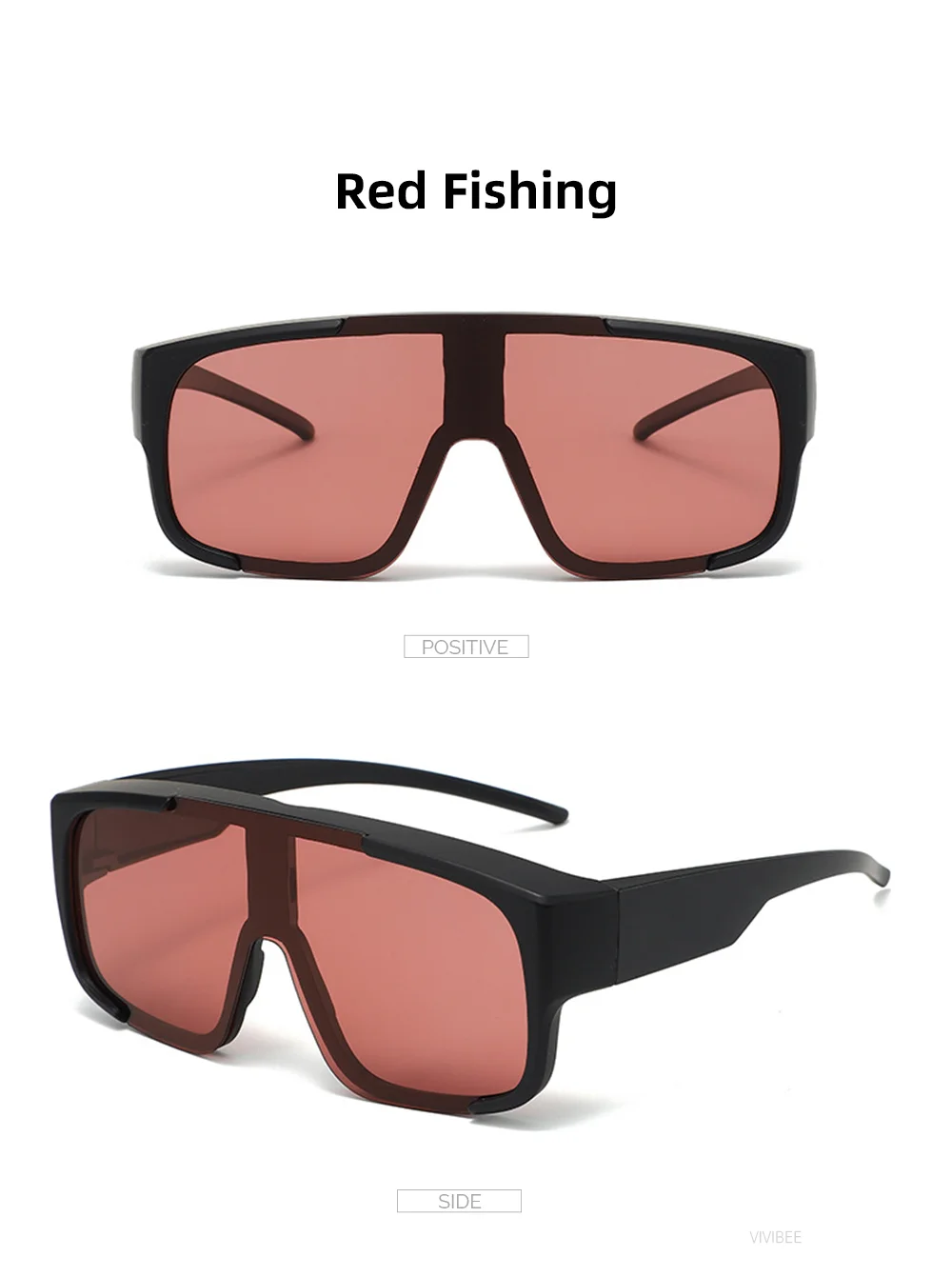 VIVIBEE Coole Polarisierte Sonnenbrille Fit Über Brille Männer Fahren Übergroße UV400 Photochrome Angeln Outdoor Frauen Große Brille – Detail 13