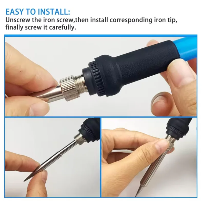 5 قطعة 900M-T سلسلة لحام نصائح لحام خالية من الرصاص لحام تلميح النحاس النقي سبيكة لحام رئيس لحام لحام الملحقات