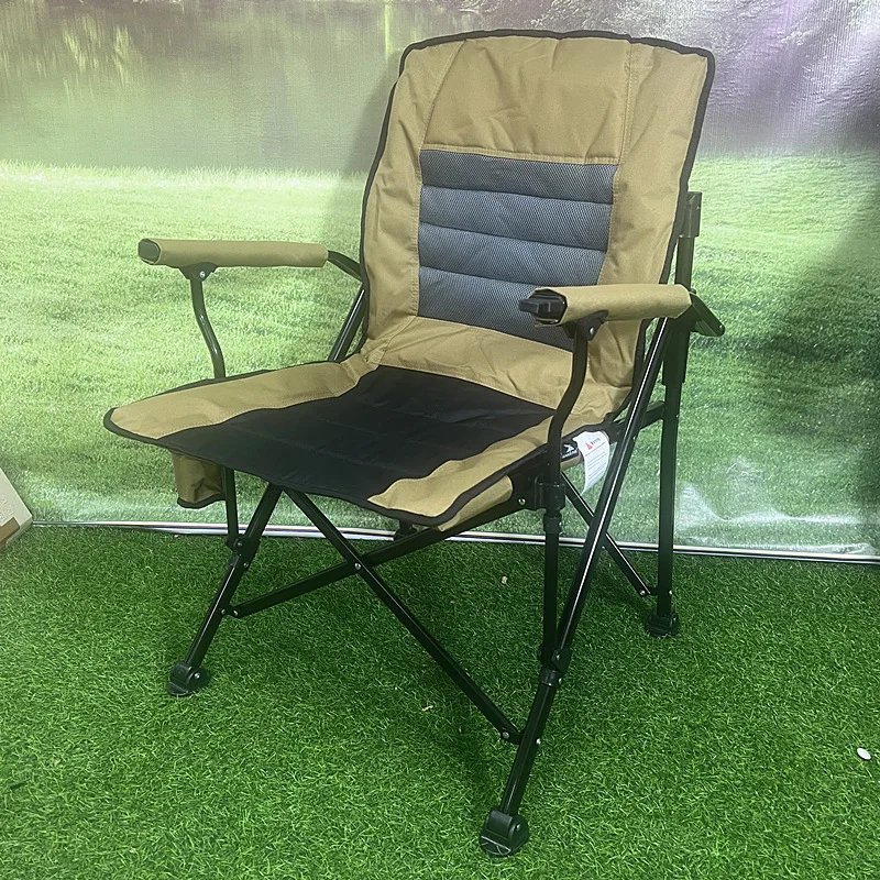 

Outdoor folding chair leisure beach backrest adjustment recliner self-driving travel load-bearing 175kg