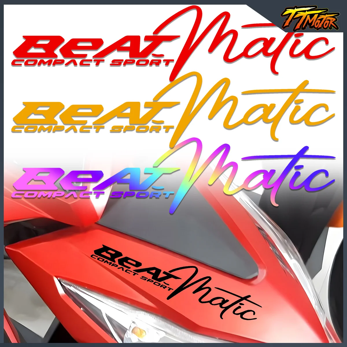 

Для Beat 110 Beat 110 110i FI V1 V2 аксессуары для мотоциклов, наклейки, виниловые светоотражающие наклейки, декоративная наклейка на голову мотоцикла