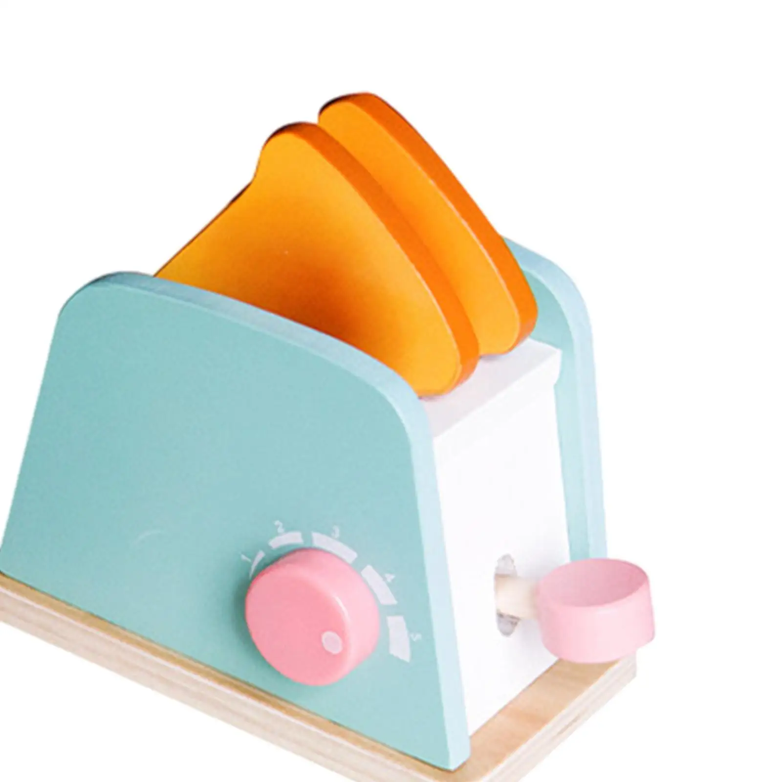 Toasters for Kids Play Kitchen Accessories Education Role Playing Wooden Kitchen Toys Bread Maker Toy for Girls and Boys Kids