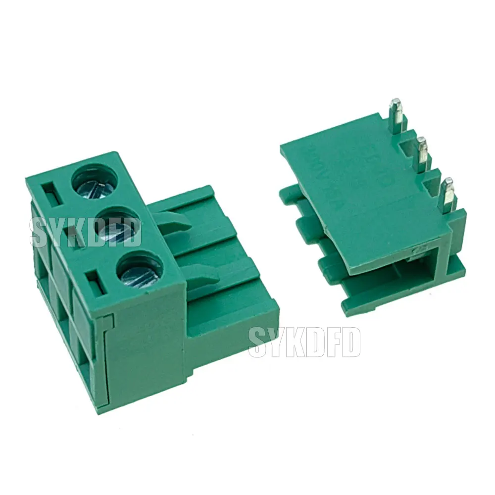 2/3/4/5/6/7/8/9P الملعب 5.08 مللي متر المسمار المكونات في PCB محطة كتلة 2EDGK 2EDGRC إغلاق الزاوية ذكر/أنثى موصل قابل للتوصيل