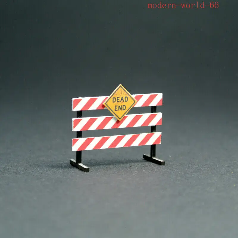 Diorama 1/64 modèle de panneau de signalisation de travail sur route accessoire de Garage modèle d'accessoires de scène de rue de ville