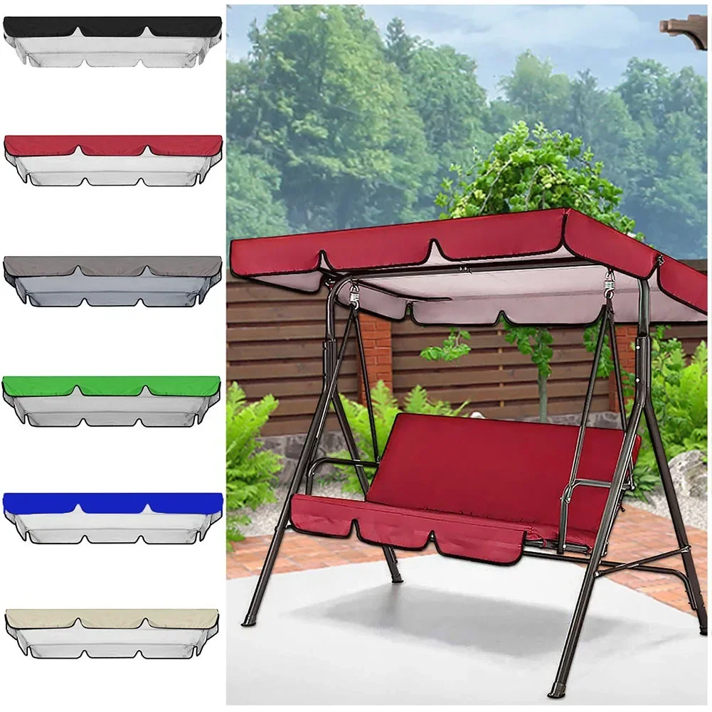 Multi-color Outdoor Waterproof Swing Canopy Cover Set Replacement For Garden Yard Swing Chair Canopy Roof Shade Cover