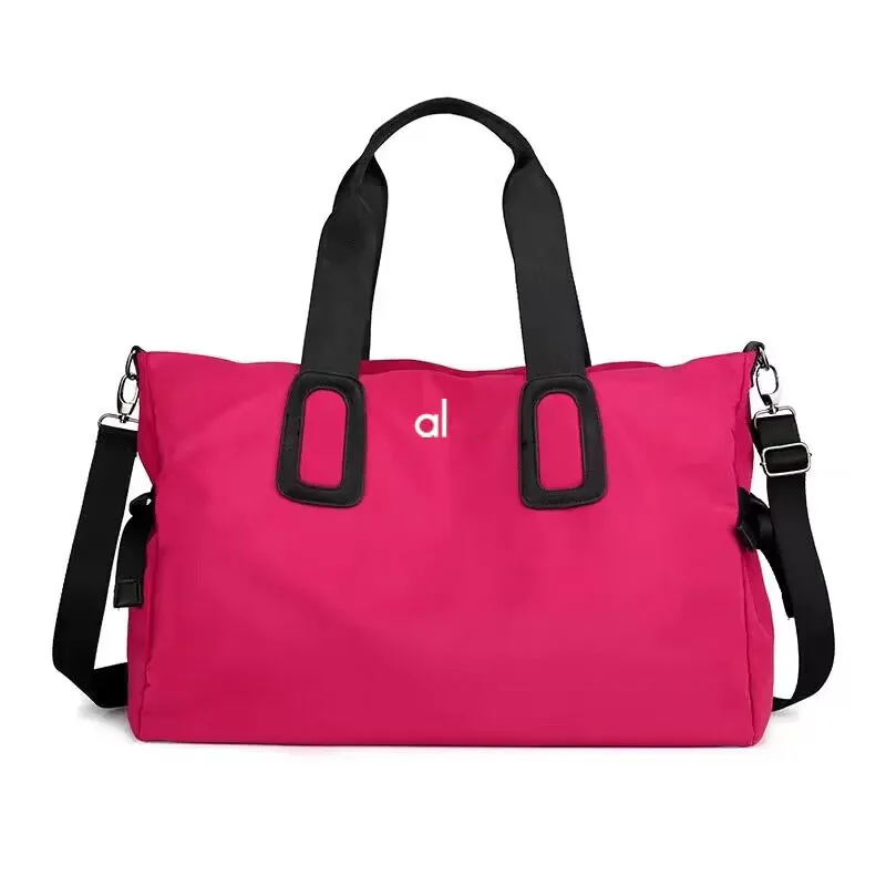 AL Women Shoulder Bag Casual Nylon Cloth Handbag Solid Color Large Capacity Travel Crossbody Bag Shopping Storage Bag