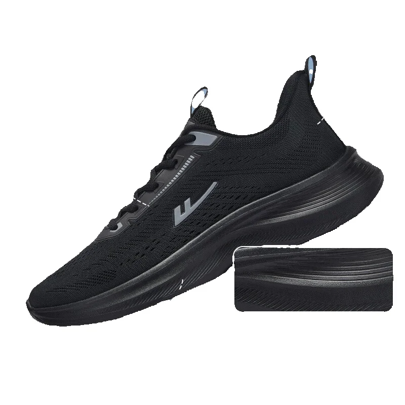 Huili Men's Shoes Spring New Versatile Soft Sole Lightweight Shock-Absorbing Breathable Mesh Sports Shoes Men's Casual Running Shoes_vogvips.com