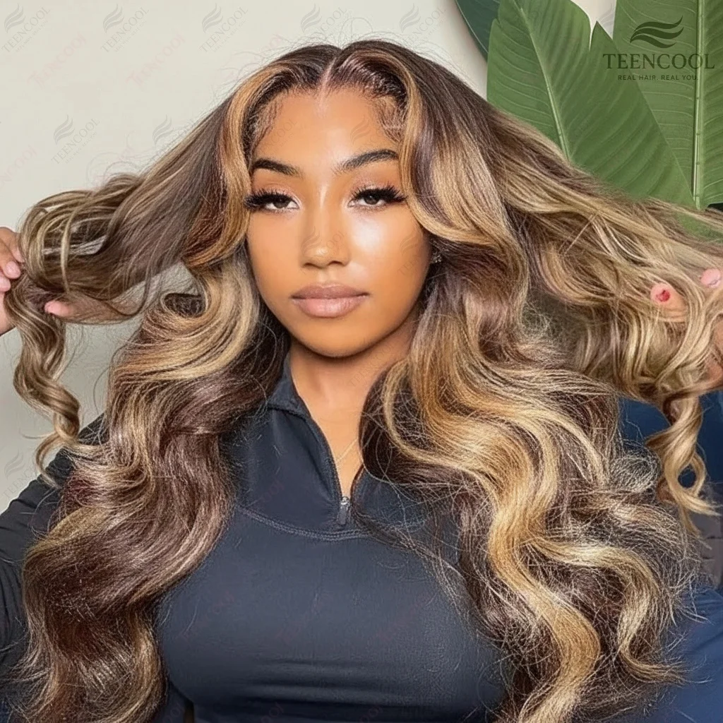 

Выделите парики 100% человеческие волосы 13x4 Парик фронтальной части шнурка Медовый блондин 13x6 Hd Парики фронта шнурка Человеческие волосы P427 Цветные парики объемной волны