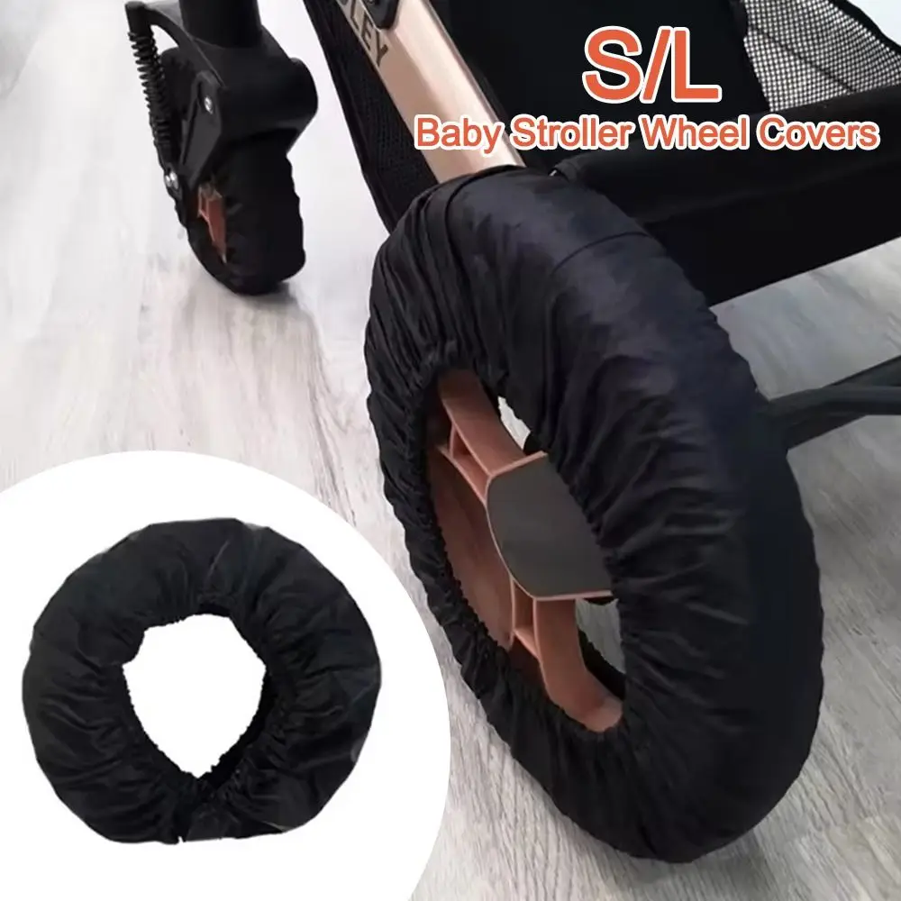 Dustproof Baby Stroller Wheel Covers Anti-Dirty Waterproof Stroller Tire Cover Oxford Cloth Pram Wheel Protective Sleeves