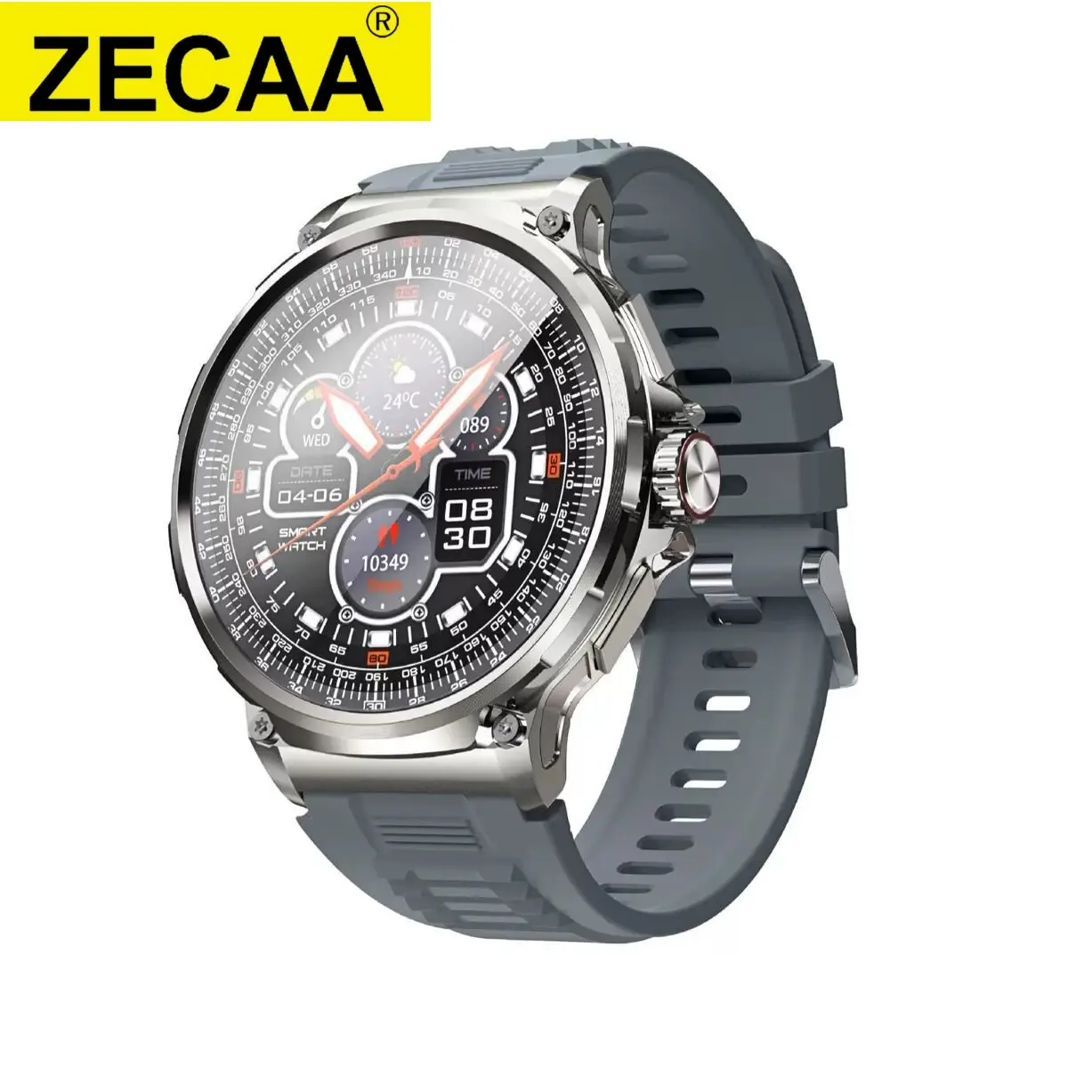 

ZECAA Waterproof 1.85 Inch HD Bluetooth Call Smart Android Smart Watch Fitness Tracker Heart Monitor 710mAh Bluetooth Smartwatch