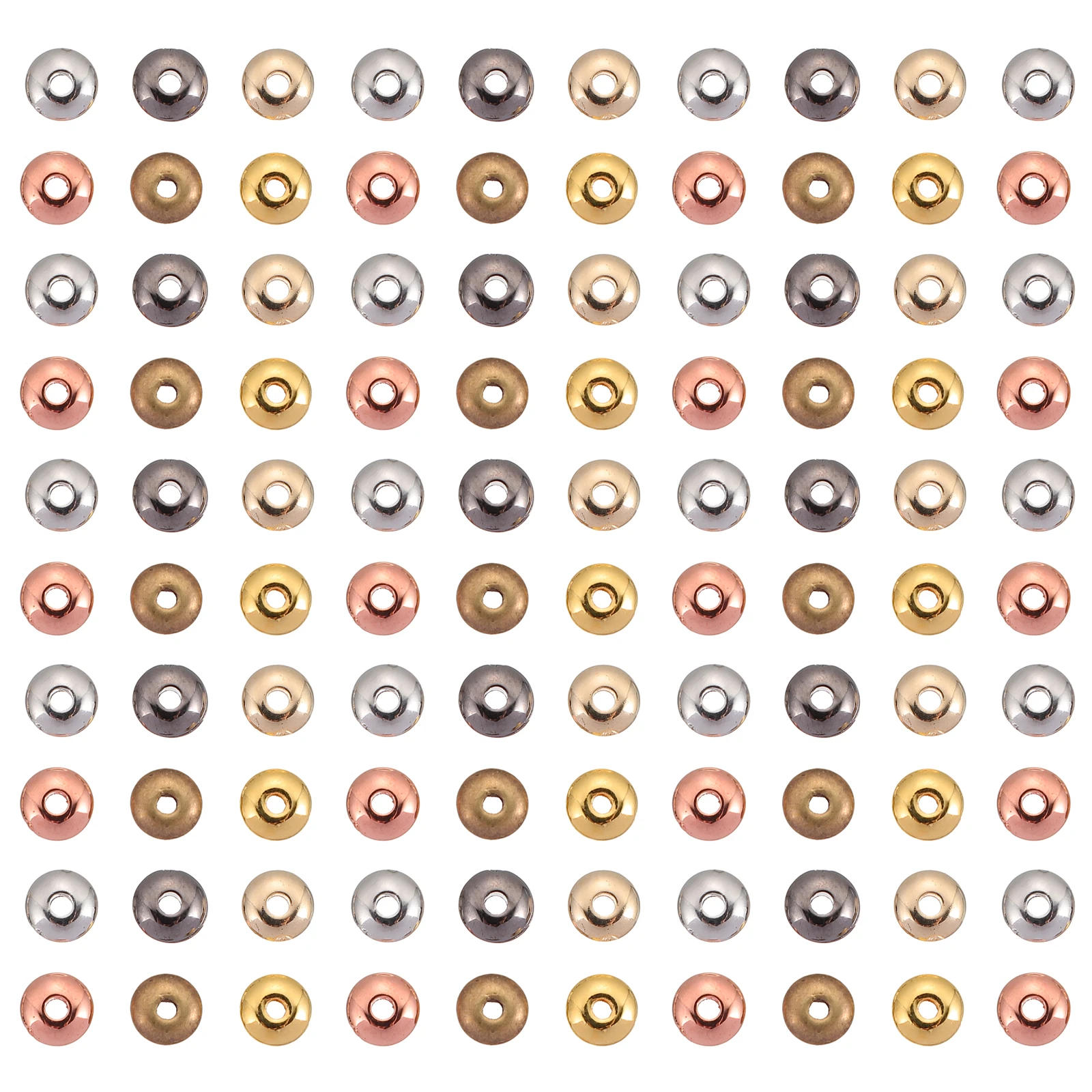 

1000pcs Spacer Beads Disc Metal Dangle DIY Bracelet Accessories Colorful Handmade Necklace Bead Jewelry Making