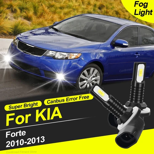 22000LM LED actualización Chip luz antiniebla delantera del coche Canbus 881 6000K bombilla de luz blanca para KIA Forte 2010 2011 2012 2013 Plug Play