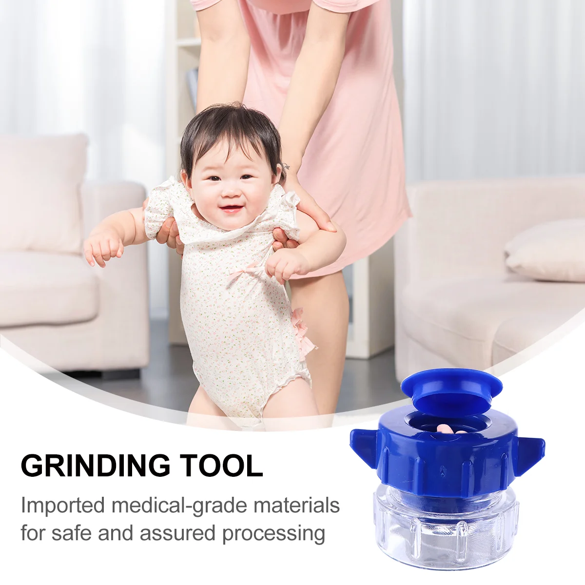 Medicine Pill Portable Pulverizer Tablet Crusher Splitter for Baby Polypropylene Practical Medication