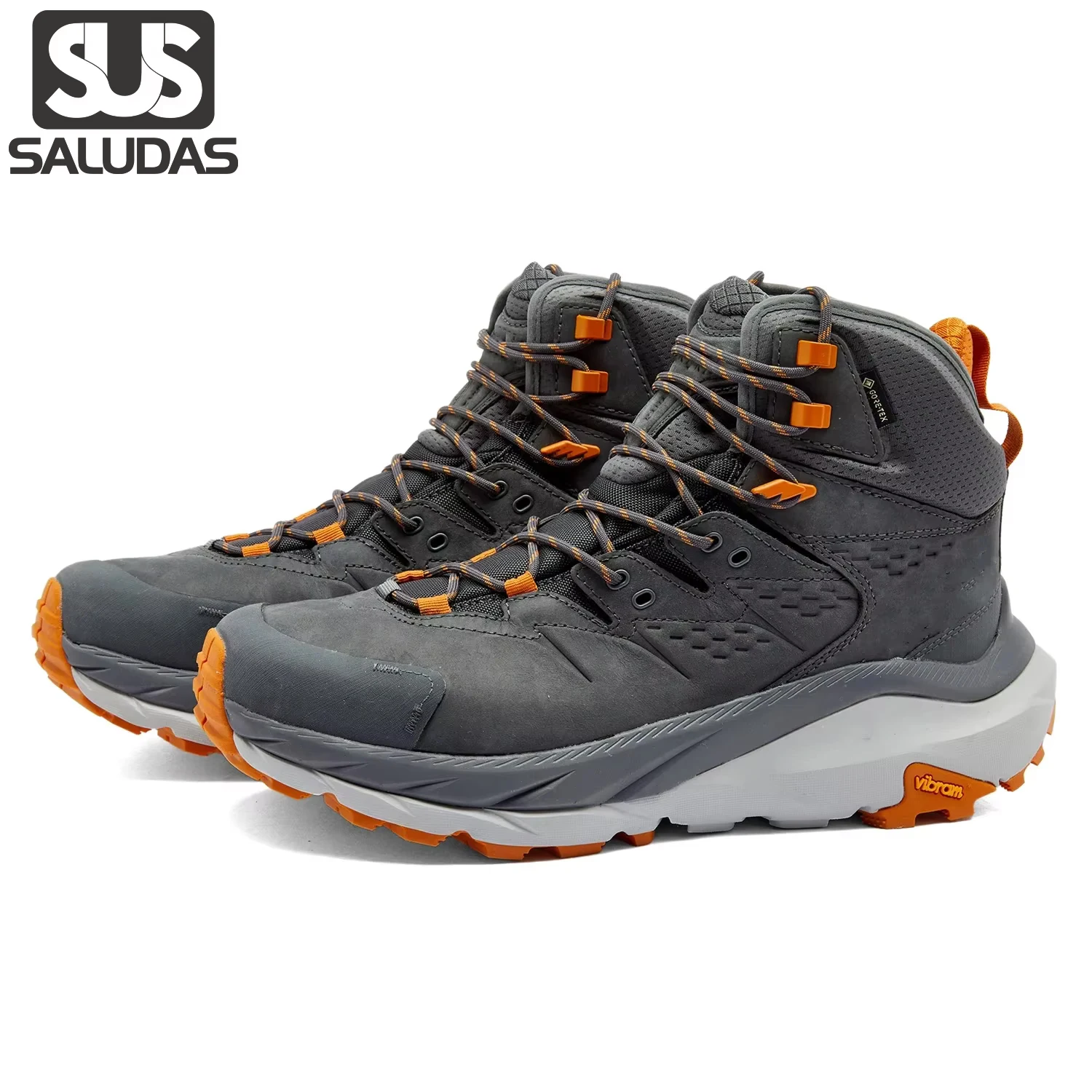 SALUDAS Original Men Hiking Boots Waterproof GTX Outdoor Trail Trekking Boots High Top Anti-Slip Mountain Camping Walking Shoes