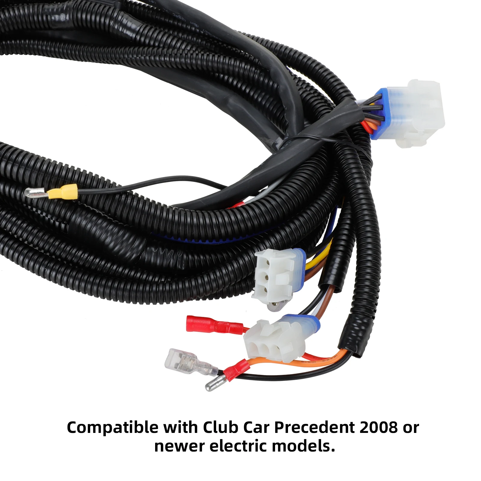 Roykaw Golf Cart 12V Bucket Harness Compatible with Club Car Precedent 2008.5-Up Electric Models, Easy Plug & Play