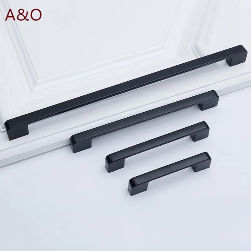 Handles Drawer Cabinet Furniture Kitchen Handles for Cabinet Knob Door Drawer Furniture Kitchen Knob Classic Black White Golden