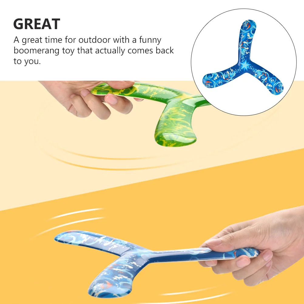 Boomerang ของเล่นกีฬากลางแจ้งเด็ก Boomerangs กลับเกม Flying Plaything ของเล่นสามเหลี่ยมนวนิยายนุ่มจับเด็กวัยหัดเดินง่าย