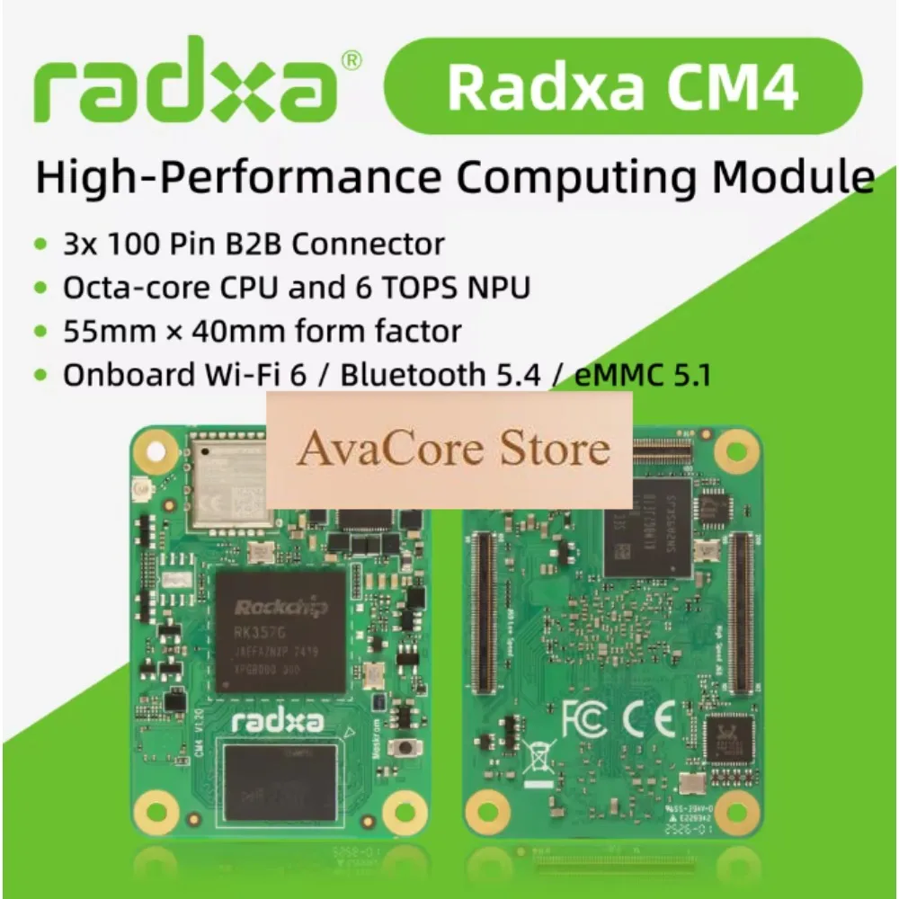 AvaCoreRadxa CM4 High-Performance Edge AI Computing Module For Embedded And Industrial Applications