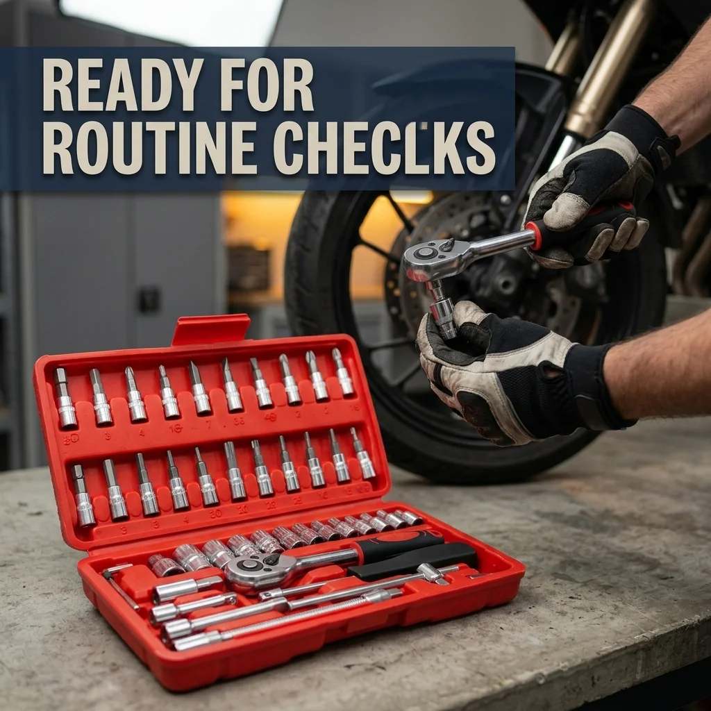 46 Piece Car Repair Tool Set Auto Motorcycle Ratchet Wrench Socket Kit Garage Home Maintenance Automotive Repair Kit