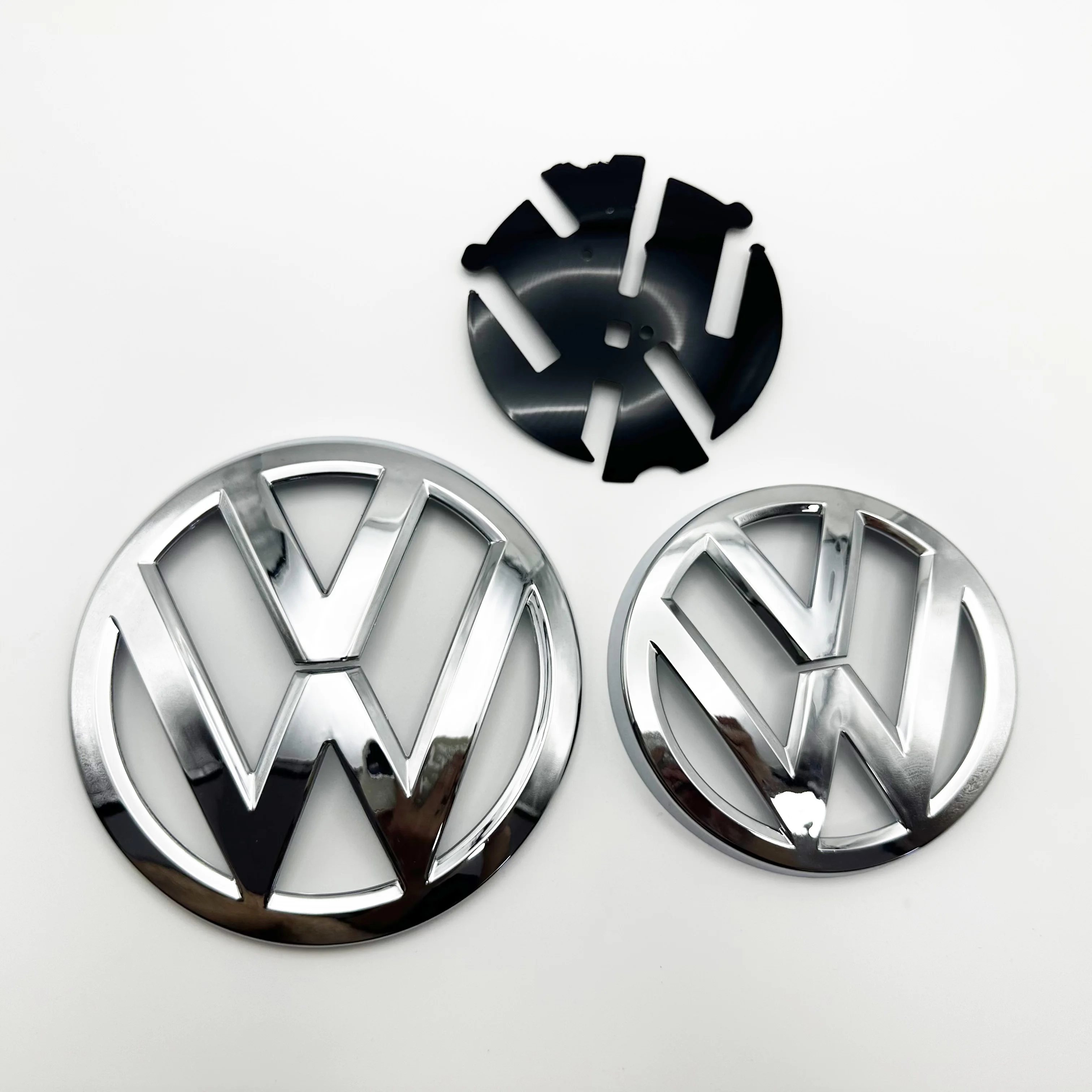 Chrome High Quality 138mm Front Grill Badge logo Accessories and 110mm Rear Trunk lid Emblem for Golf MK7