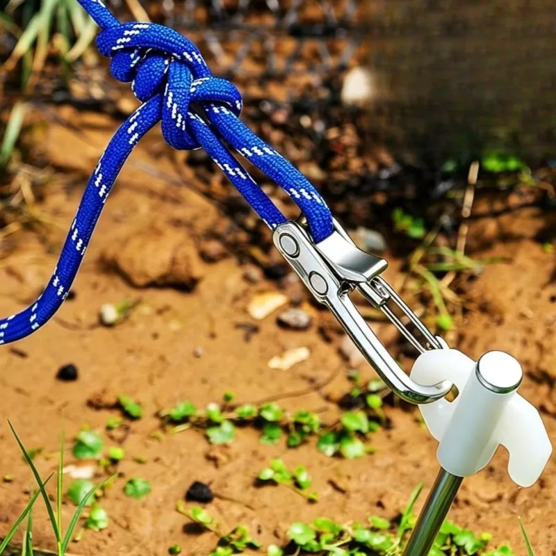 Heavy-Duty Self Locking Rope Tensioner Retractable Cord Roller Tightening Tool for Camping Tent Truck Cargo Securing Fastener