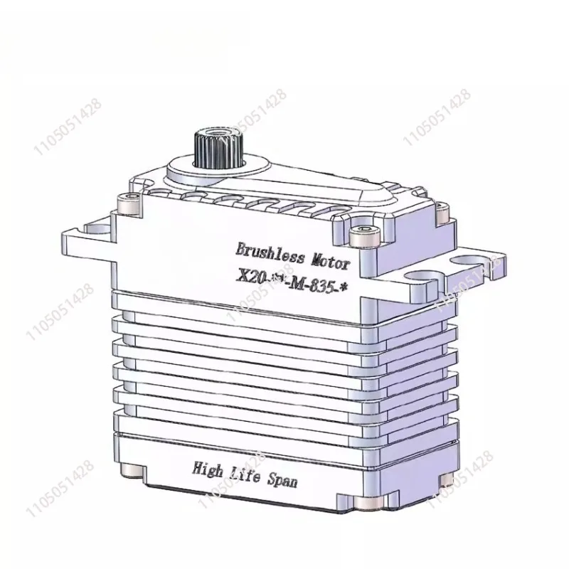 X20-7.4-M-835 Servo 48KG Standard All Metal High Pressure High Torque Servo