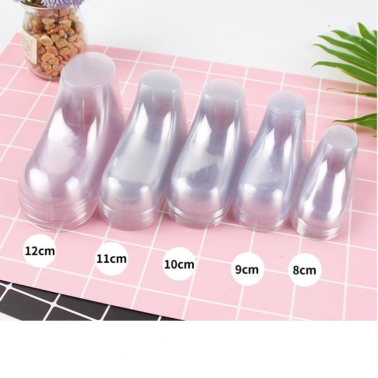 10Pcs Baby Shoe Stretcher Socks Display Stand Clear PVC Child Booties Showcase Support Frame Feet Plastic Shoe Trees