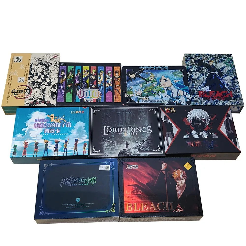 

Japanese Anime Genuine Tokyo Ghoul Jojo's Bizarre Adventure Bleach Sword Art Online Black Clover Demon Slayer Collection Cards