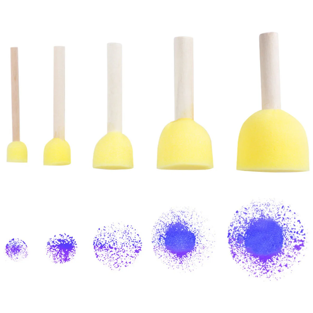 

27 Pcs Sponge Brush Set Paint Painting Tools Doodle Graffiti Seals