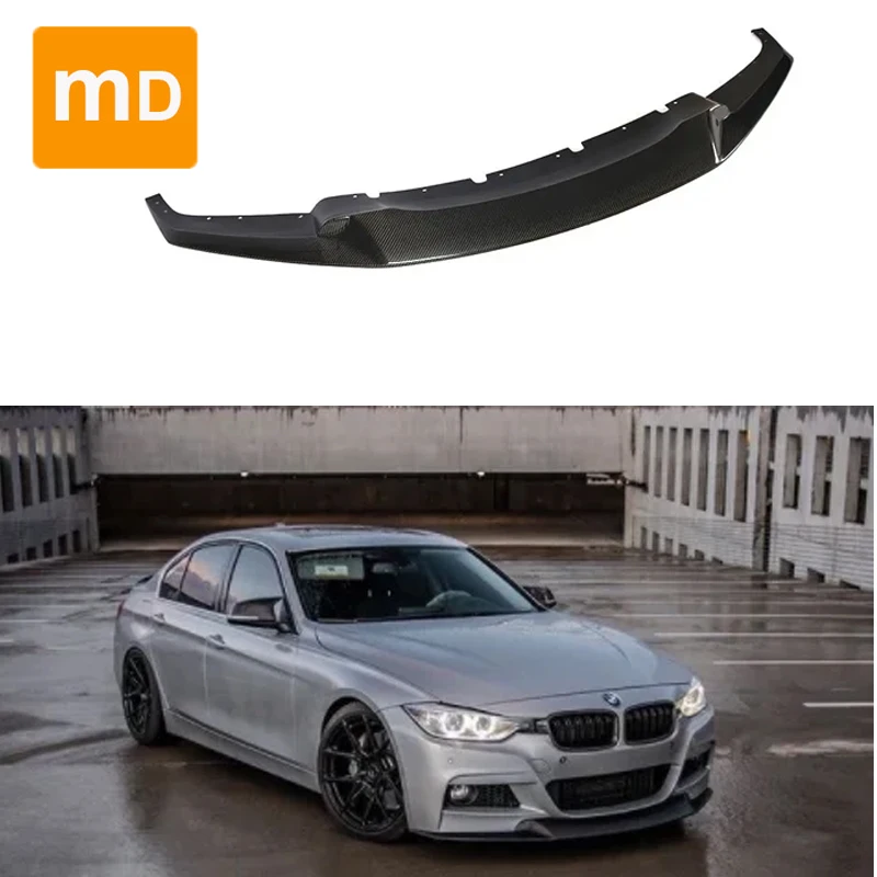 For BMW F30 F31 325i 320i 328i 335i M Sport 2012 - 2018 Carbon Fiber Front Bumper Splitter Lip Diffuser Spoiler Body Kit Guards