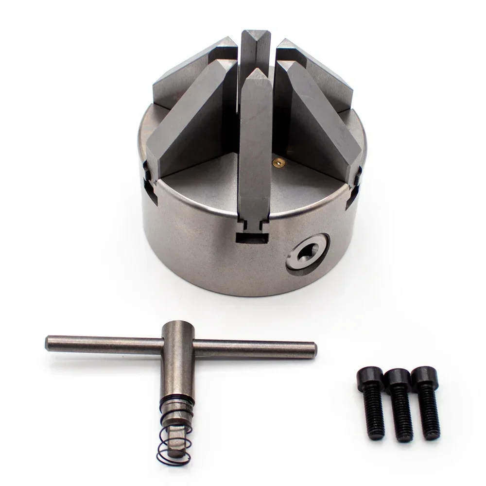 K13-100 Single Positive Claw 100MM Self-Centering Six Slope Jaws Chuck for CNC Lathe Max. Speed 4200RPM