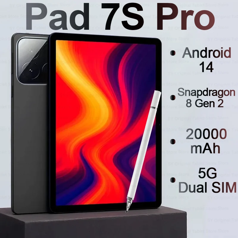 �y�Z�[�����z�V�^�O���[�o���� Pad 7S Pro ����Android 14 22GB 2TB �^�u���b�g Snapdragon 8 Gen 2 GPS 5G WiFi HD 4K 20000mAh 11�C���` �^�u���b�gPC