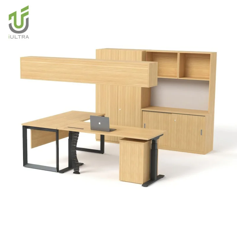 مخصص.IULTRA مكتب تنفيذي ملكي حديث طراز باروكي متين وسهل التجميع فاخر CEO أوراق شجر عتيقة MDF MFC Wood Carvi