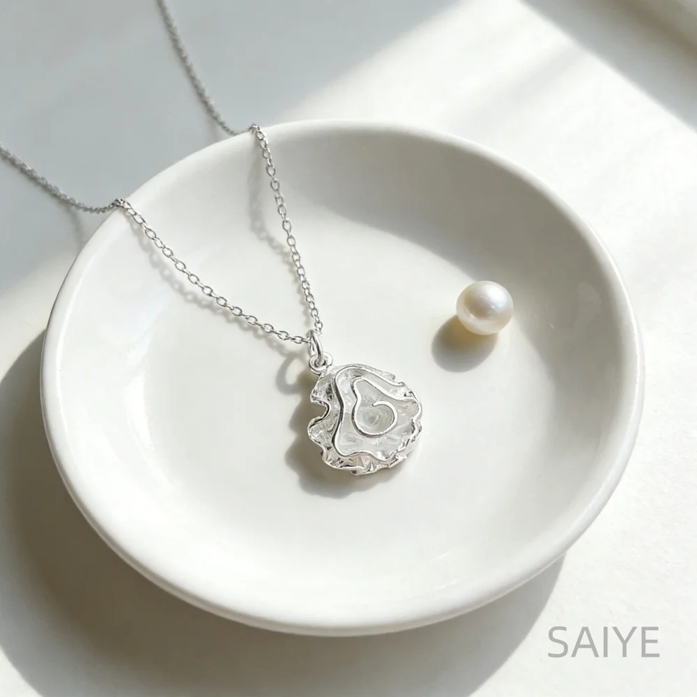 Stylish 925 Sterling Silver Necklace with Rose Pendant, Sweet and Romantic, Everyday Accessory for Women, Birthday Jewelry Gift