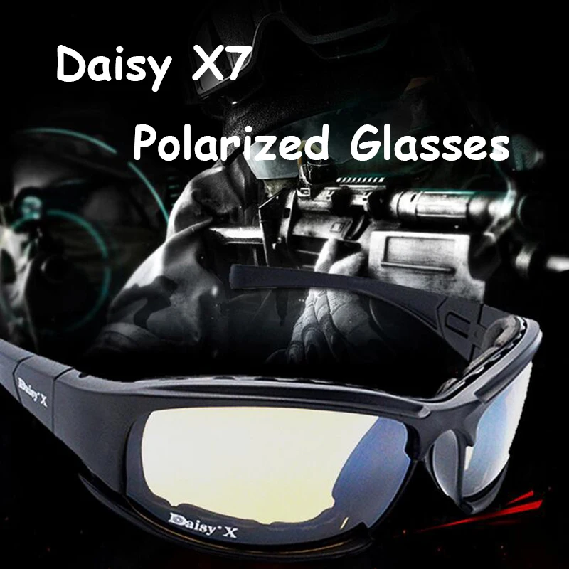 

Тактические велосипедные очки X7 Daisy: пыле- и ветрозащитные спортивные защитные очки для активного отдыха и ночного видения