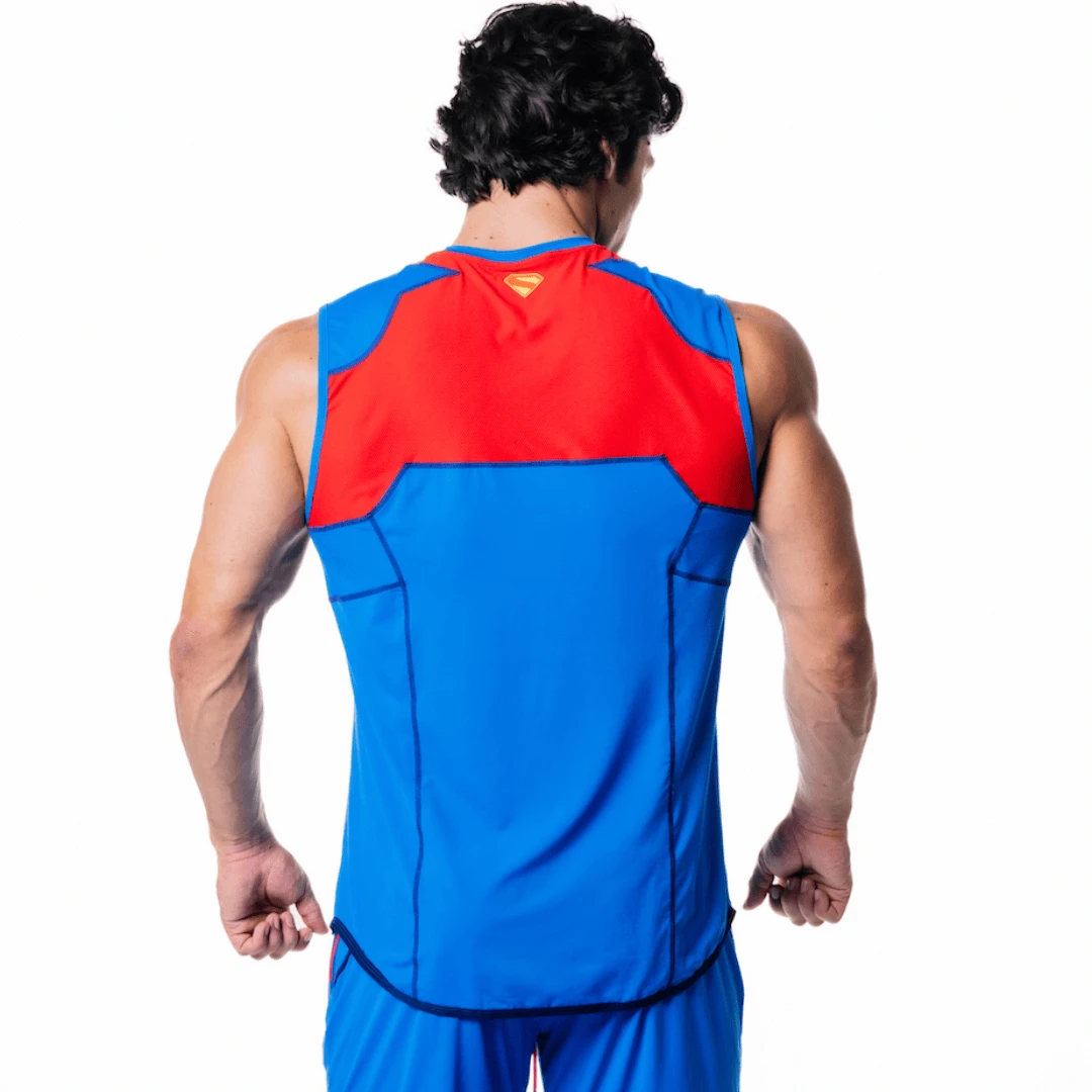 DC SuperMan Limited Edition Fitness T-shirt Men's Muscle Tank Top Casual Crew Neck Sweatshirt MMA Series Muscle Gain Wear Top - Image 2