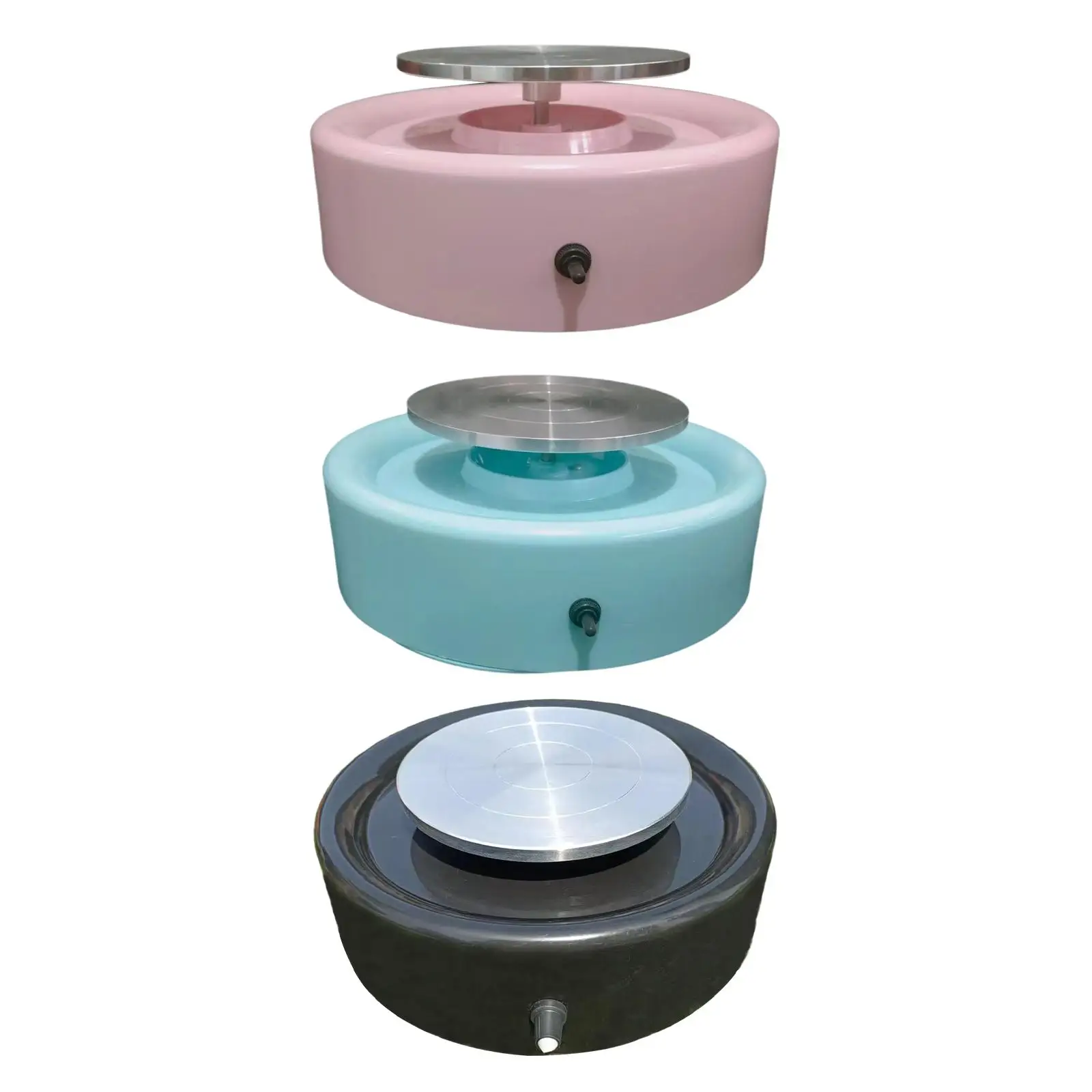 Electric Pottery Wheel Flat Round Small Pottery Wheel for Clay Making Children\'s Craft Supplies Teaching DIY Kids Adults