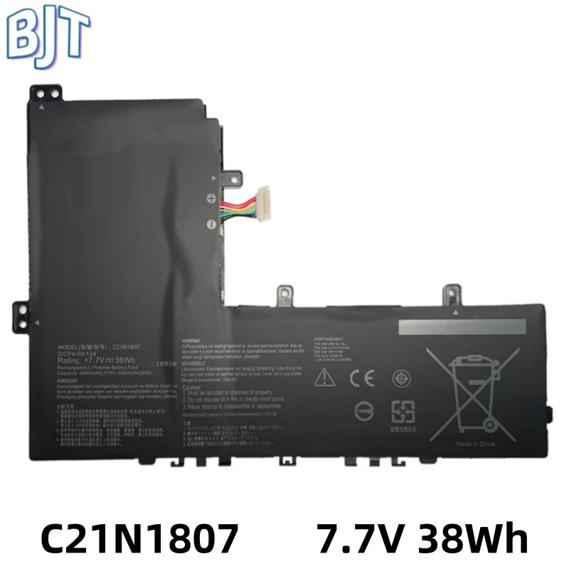 

100% New 7.7V 38Wh C21N1807 Laptop Battery for Asus ChromeBook C223NA Vivobook E203NA-FD026T C21PiCH 0B200-03040000