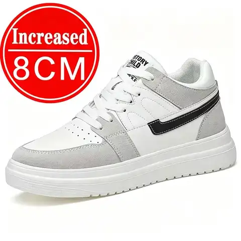2026 Men Elevator Shoes Heightening Sneakers for Men 6cm 8cm Breathable Height Increased Shoes for Man Sports Shoes