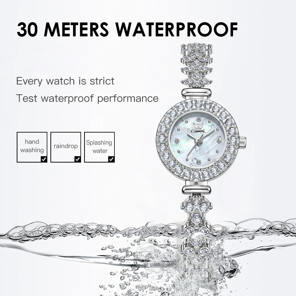 OPK 6061, женские часы, повседневные, простые, модные, с маленьким циферблатом, женские кварцевые часы, браслет с бриллиантами, платье, элегантный комплект часов