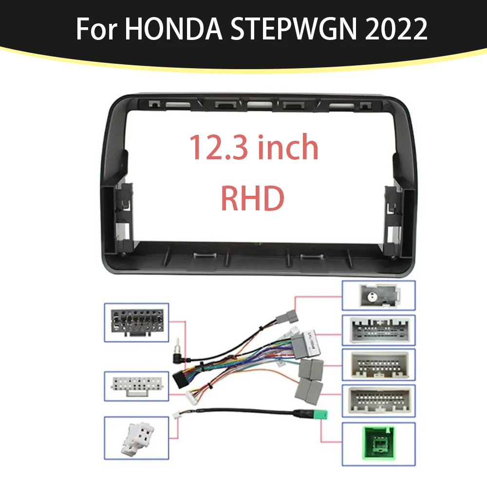 

Для HONDA STEPWGN 2022 (12,3 дюйма, RHD) Android рамка для модификации центрального управления навигацией